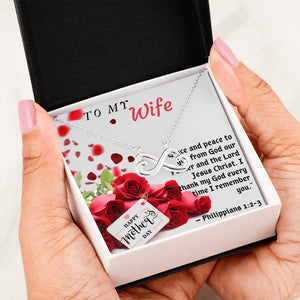 My Lovely Wife Infinity Pendant Necklace - Luxury Love Necklace ⭐⭐⭐⭐⭐